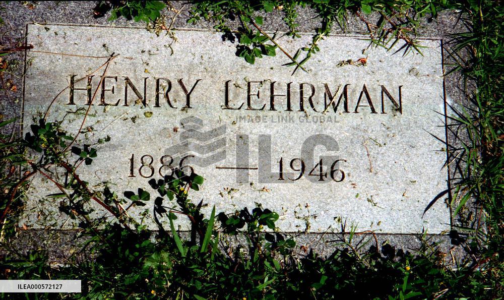 The grave of HENRY 'Pathe' LEHRMAN in the Hollywood Cemetery