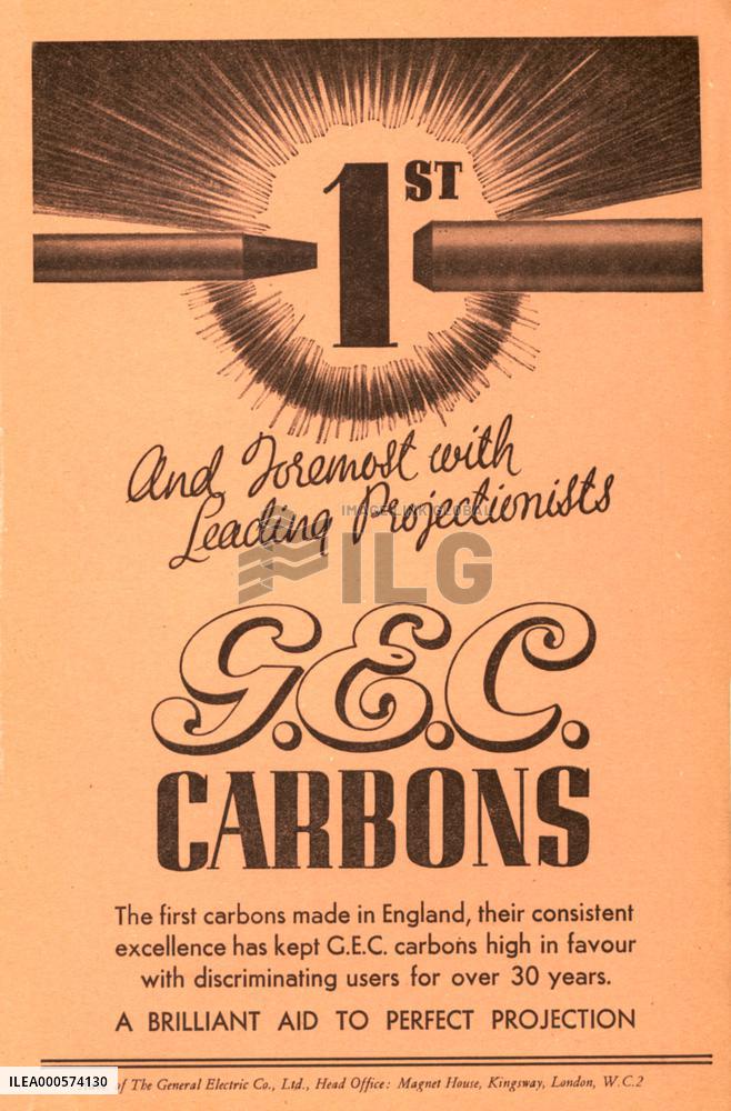 CARBONS Copper covered rods of carbon which had an electric