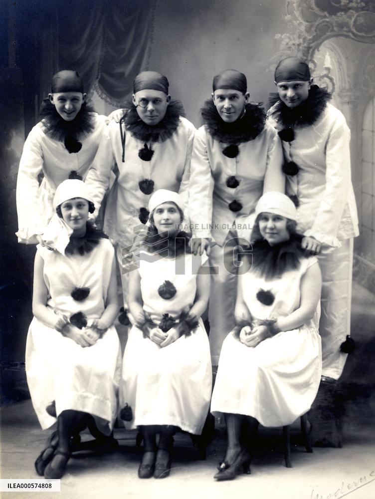 A TROUP OF PIERROTS
