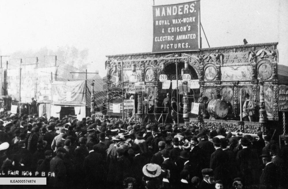 HULL FAIR 1906, MANDERS ROYAL WAX WORK AND EDISON'S ELECTRIC
