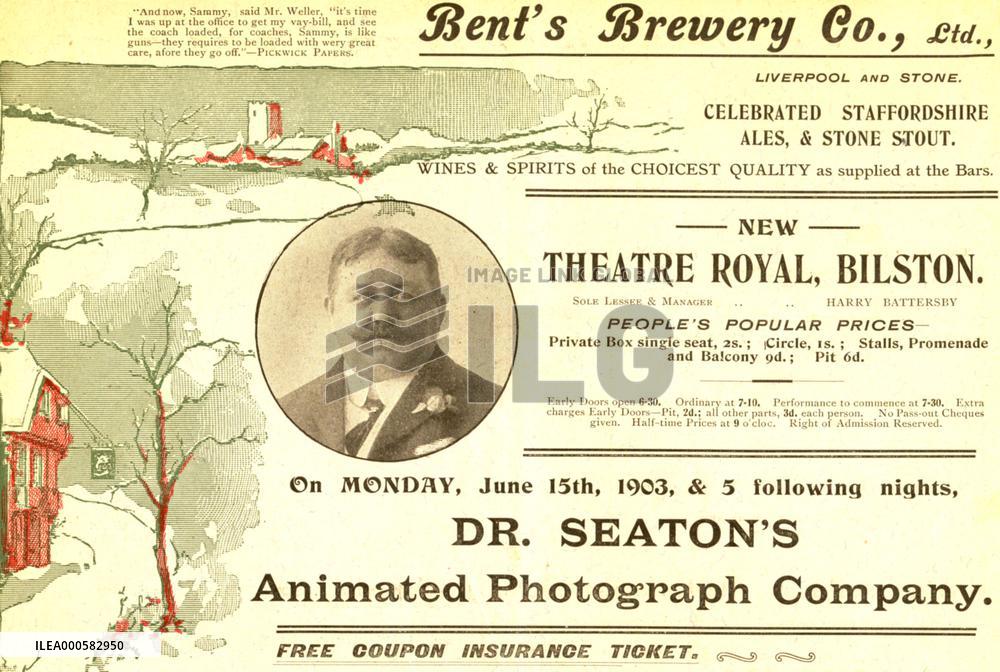 A section of a programme for DR SEATON'S ANIMATED PHOTOGRAPH