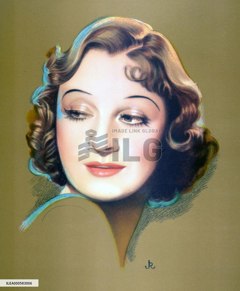 A portrait of ELSIE RANDOLPH as she appears in SMASH AND GRA