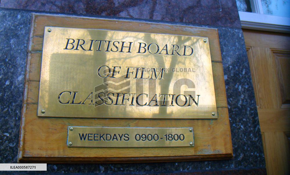 Plate outside the BRITISH BOARD OF FILM CLASSIFICATION, 3 So
