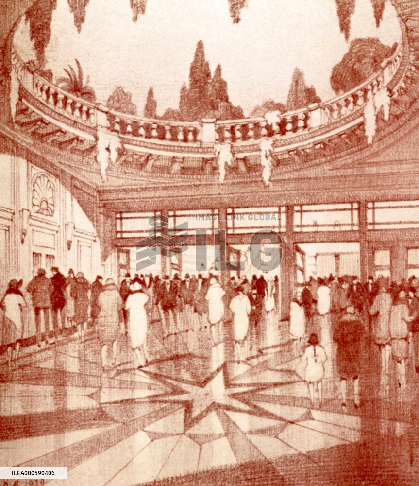 ARTISTS IMPRESSION OF THE BRIXTON ASTORIA IN 1929 UNDER THE