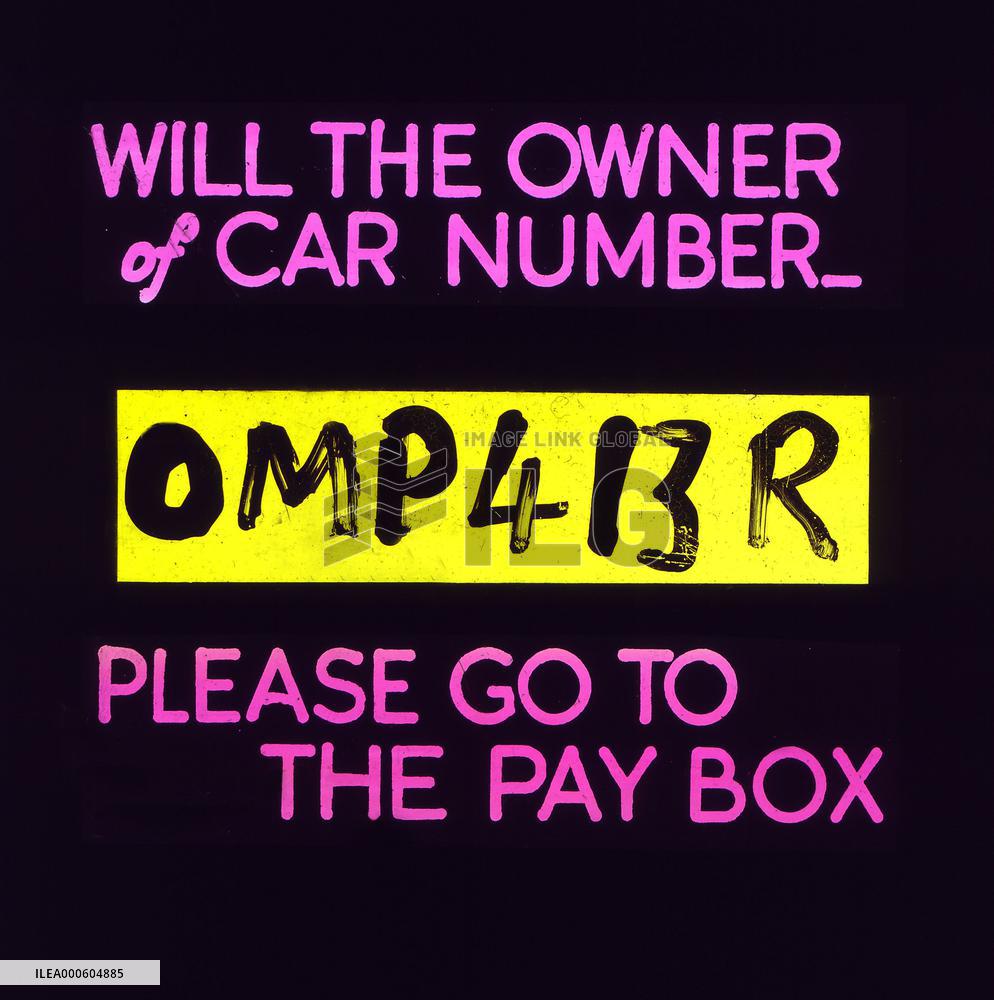 SLIDE SHOWN ON CINEMA SCREENs