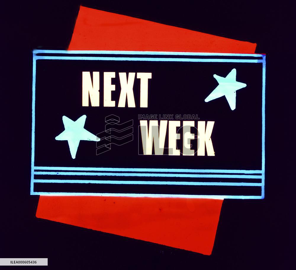 NEXT WEEK CINEMA ANNOUNCEMENT SLIDE WHICH WOULD BE SCREENED