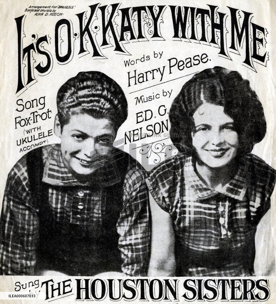 BILLIE HOUSTON, RENEE HOUSTON  Music sheet cover: IT'S OK KA