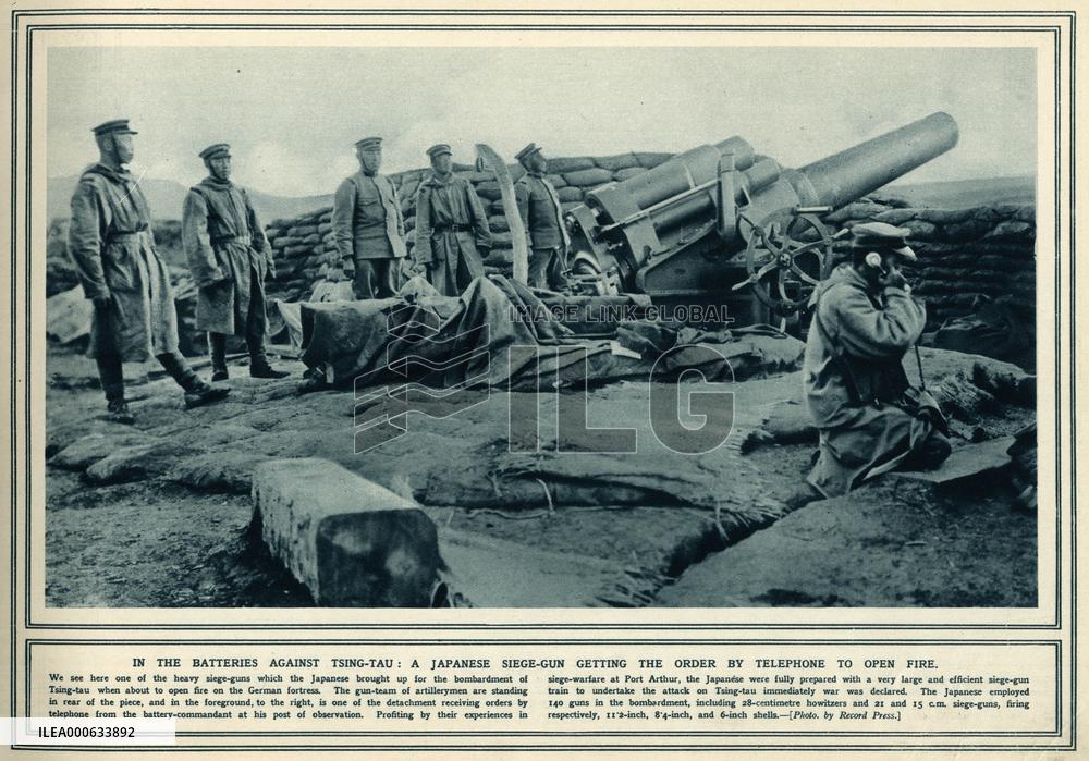 In the batteries against Tsing-Tau