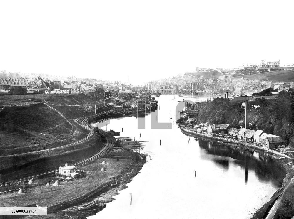 Whitby, from Lar Pool c1881