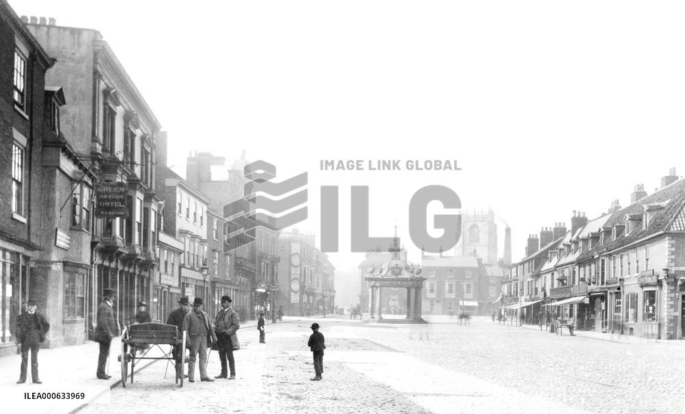 Beverley, Market Place 1886