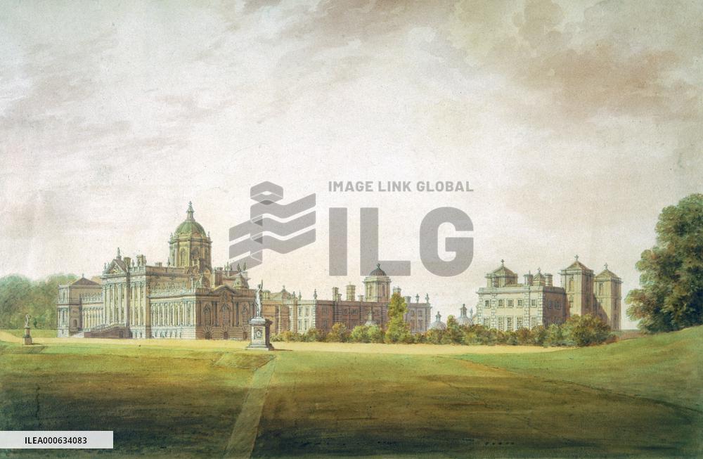 South East View of Castle Howard - Buckler