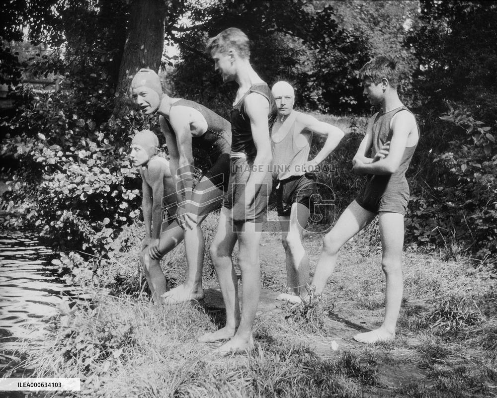 Afternoon swimming at Boys Club