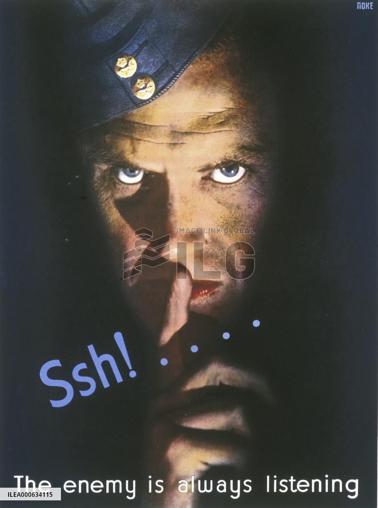 World War Two information poster