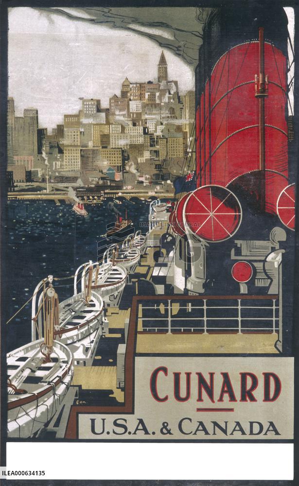 Cunard USA and Canada poster