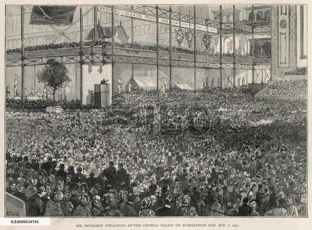 Spurgeon preaching at Crystal Palace