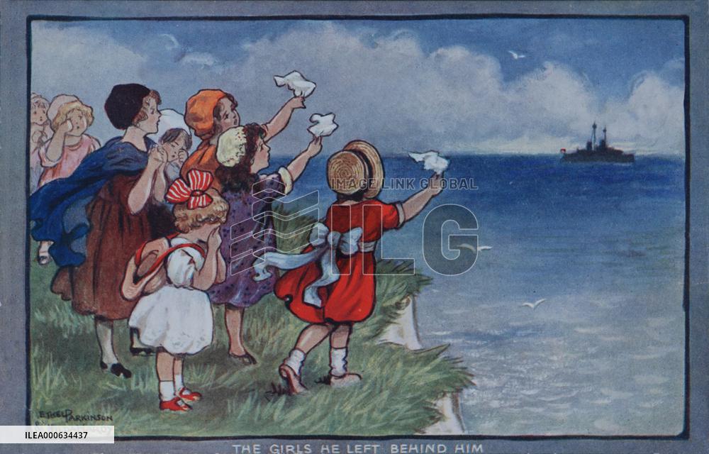 The Girls He Left Behind Him by Ethel Parkinson