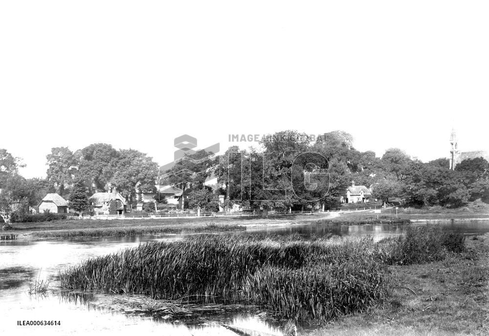 Clifton Hampden, Village and Church 1890