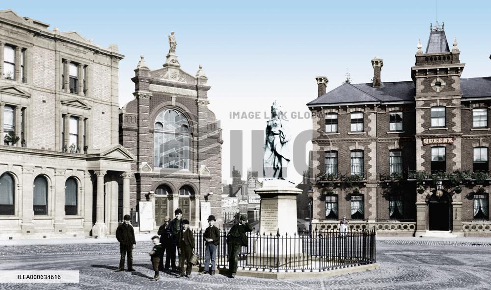 Abingdon, Market Place 1890