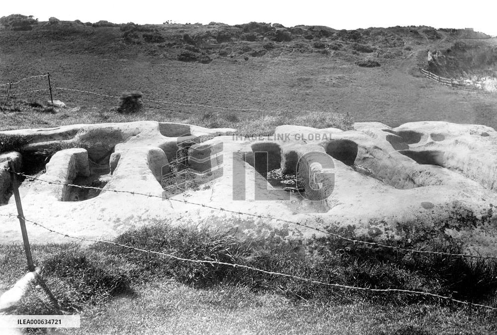 Heysham, Stone Coffins 1891