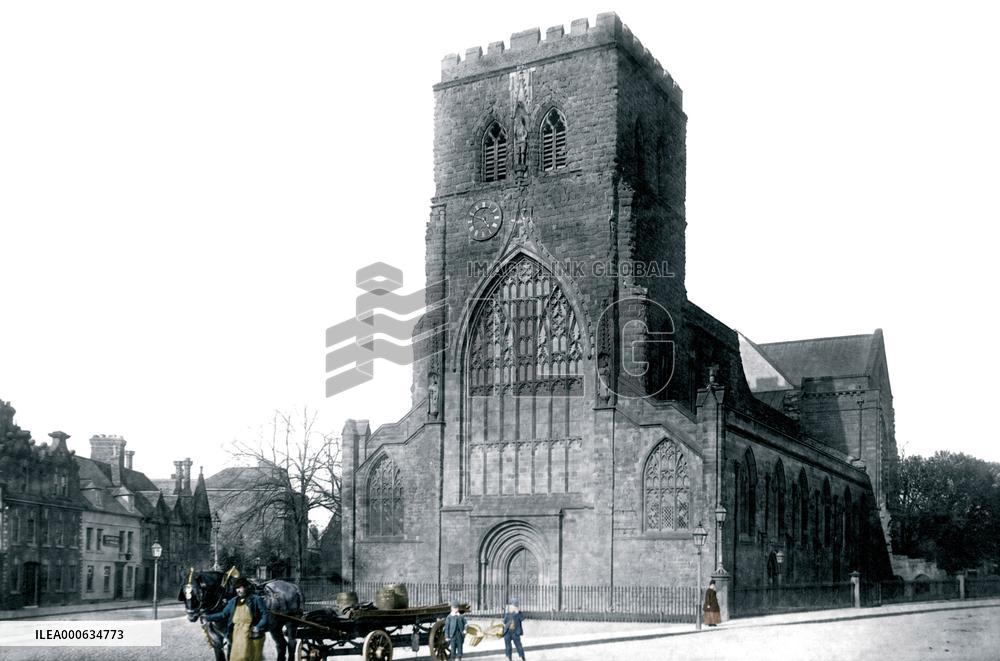 Shrewsbury, the Abbey Church 1891
