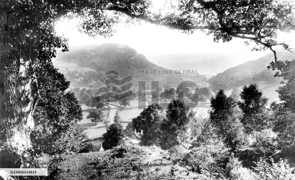 Betws-y-Coed, the Llugwy Valley from above Miners Bridge 189