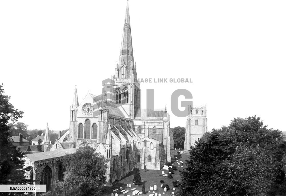 Chichester, Cathedral, north east 1892