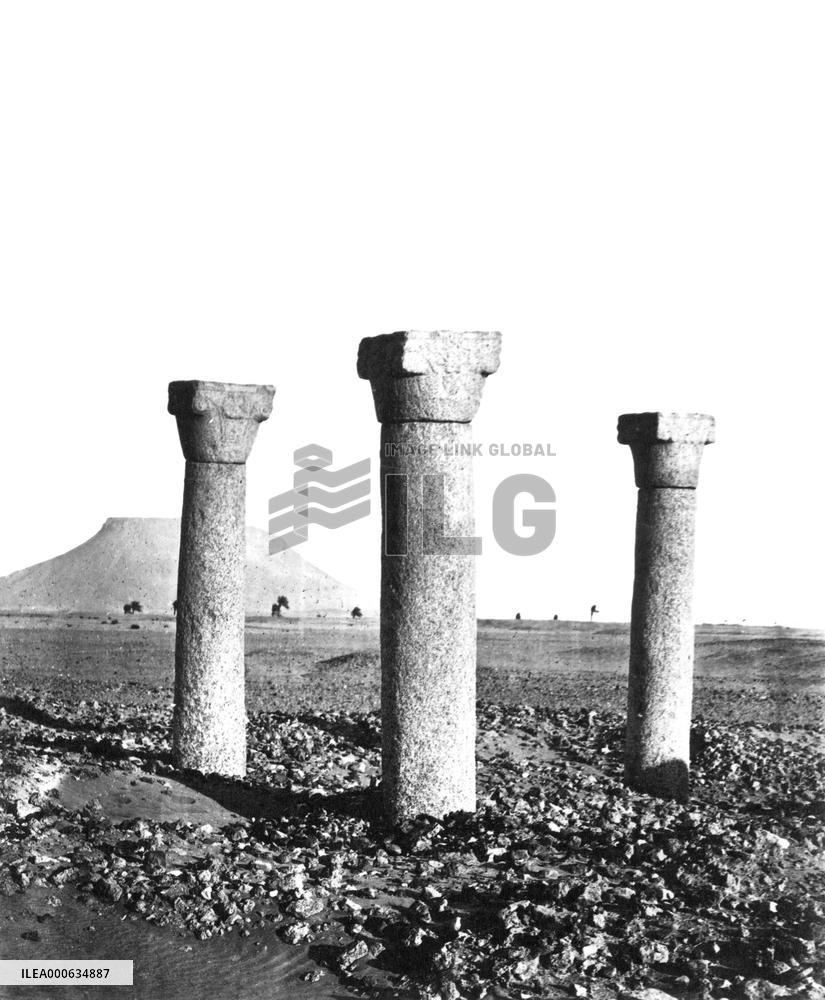 Ethiopia, ruins of a Christian Church c1857