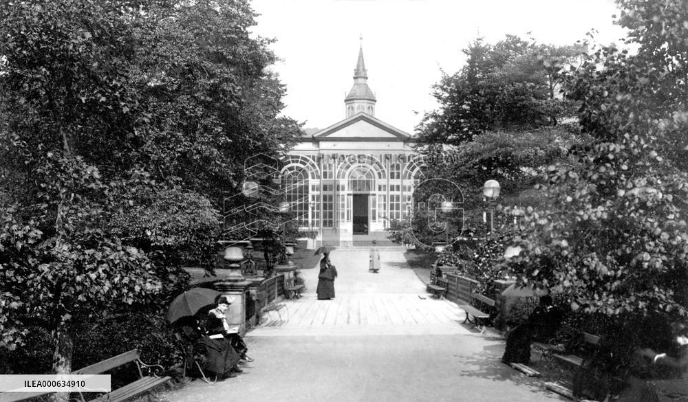 Buxton, the Pavilion Gardens 1886