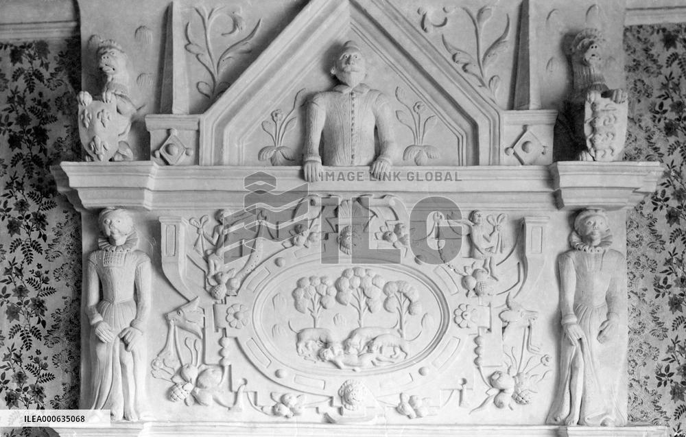 Dunster, the Luttrell Arms, a Mantlepiece 1888