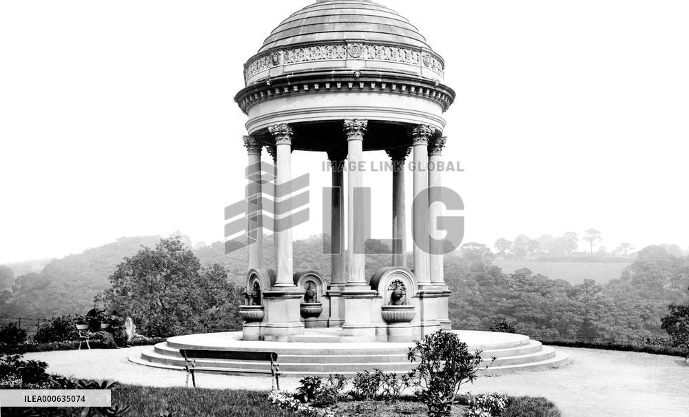 Leeds, the Fountain at Roundhay Park 1888