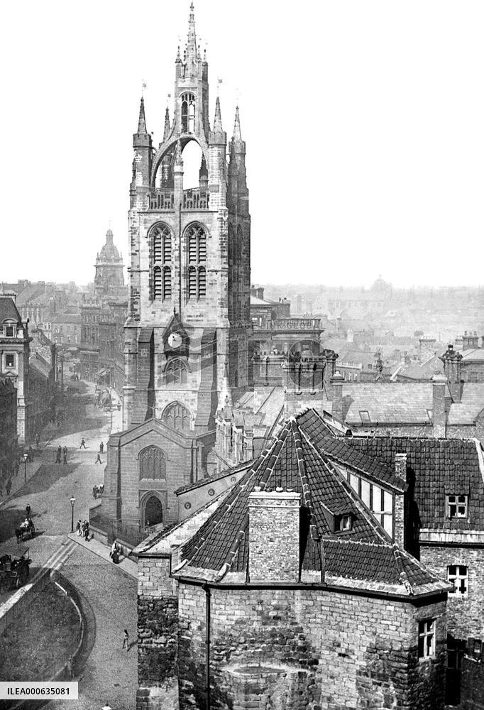 Newcastle upon Tyne, St Nicholas's Cathedral 1888