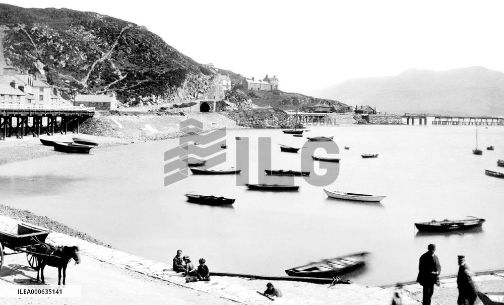 Barmouth, the Quay and Harbour 1889