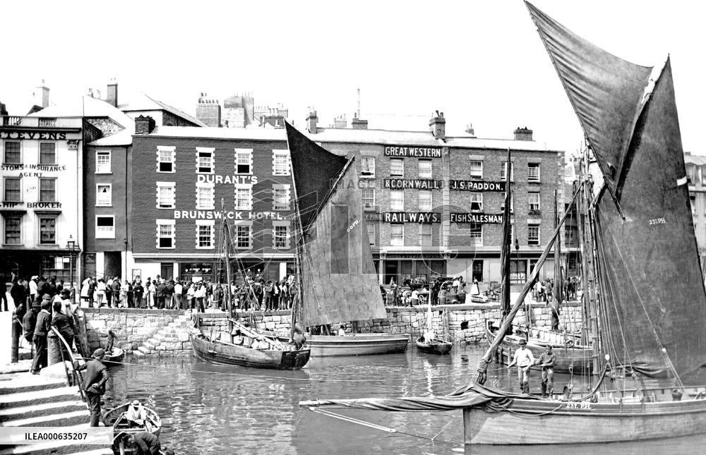 Plymouth, the Barbican 1890