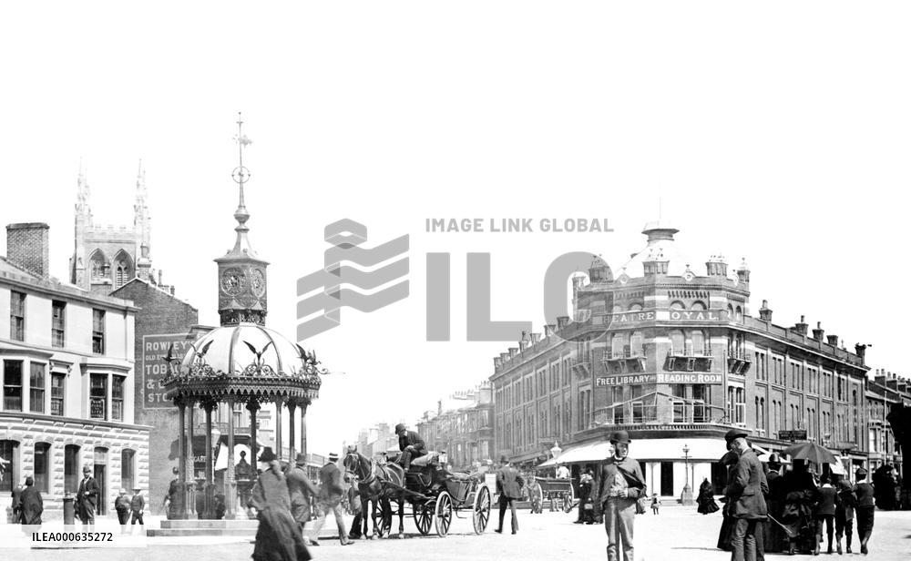 Blackpool, Talbot Square 1890