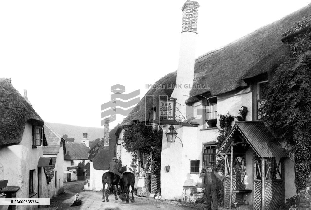 Porlock, the Ship Inn 1890