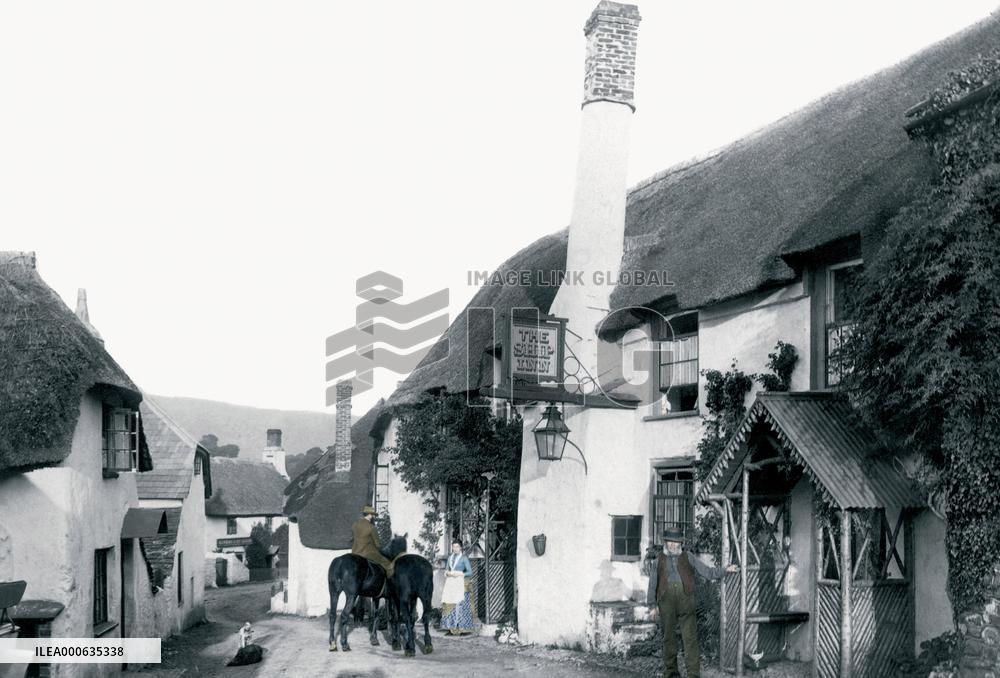 Porlock, the Ship Inn 1890