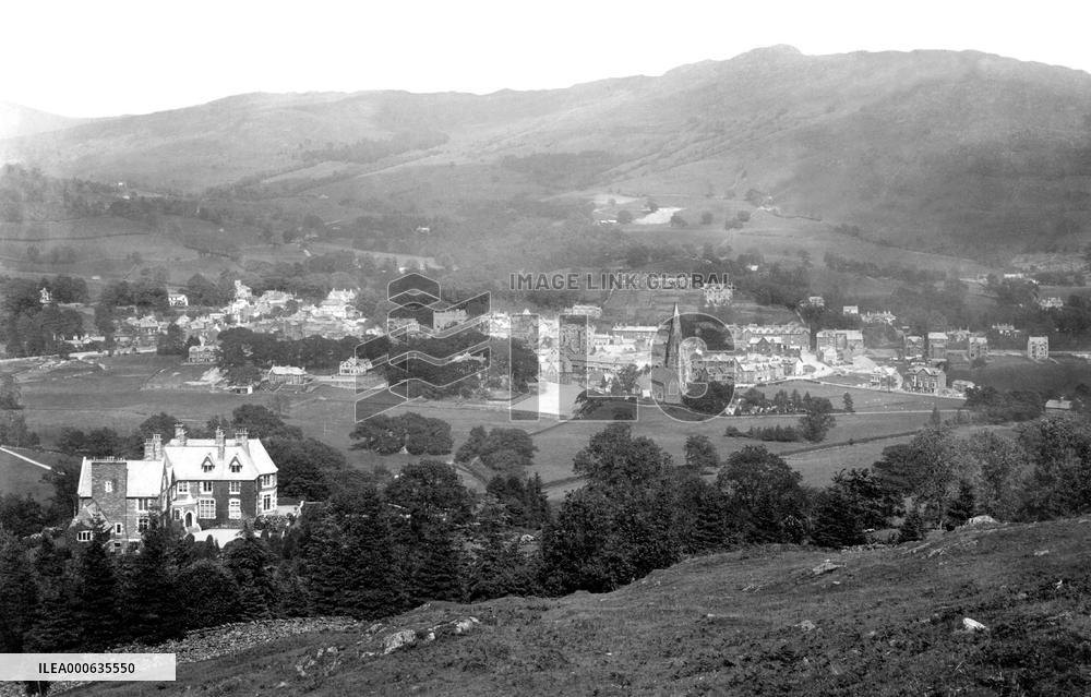 Ambleside, from Loughrigg 1892