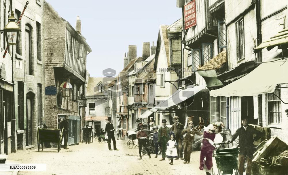 Coventry, Butcher's Row 1892