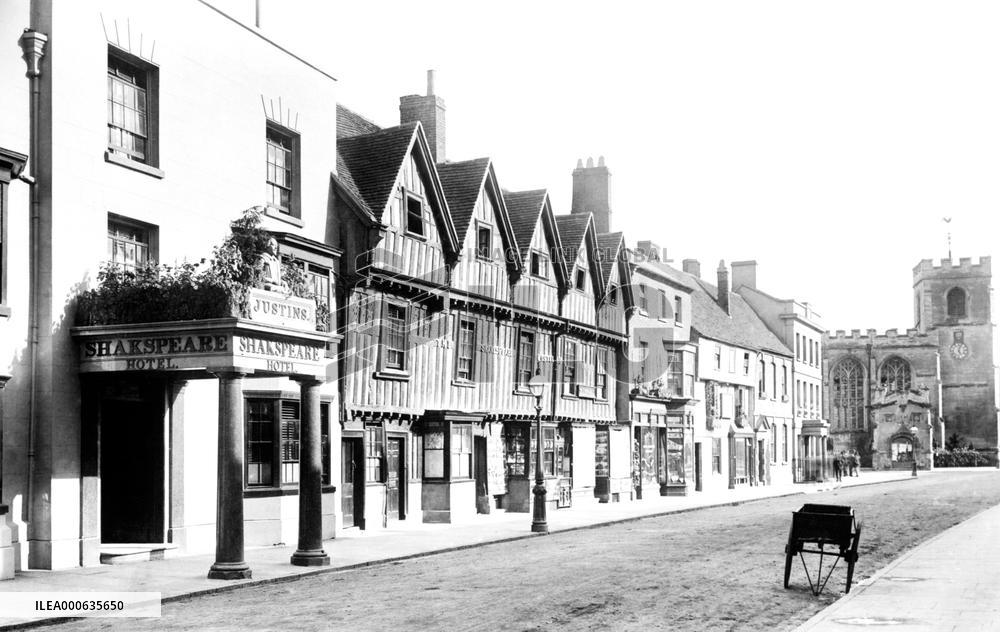 Stratford-upon-Avon, The Shakespeare Hotel 1892