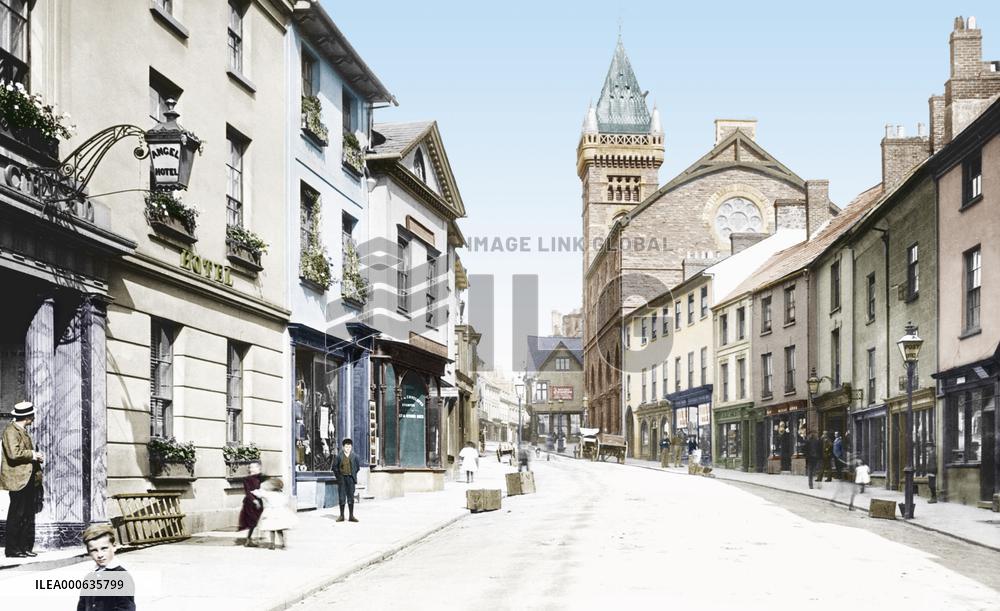 Abergavenny, Cross Street 1893
