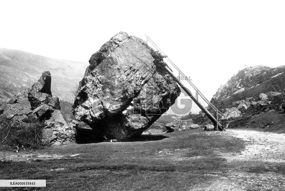 Borrowdale, the Bowder Stone 1893