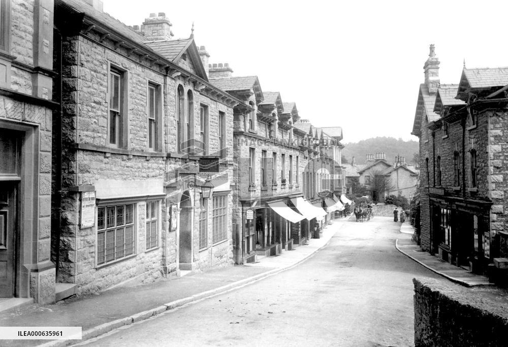Grange-over-Sands, Main Street and the Institute 1894
