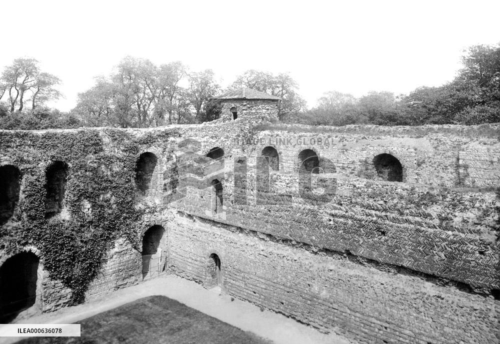 Colchester, the Castle interior 1895