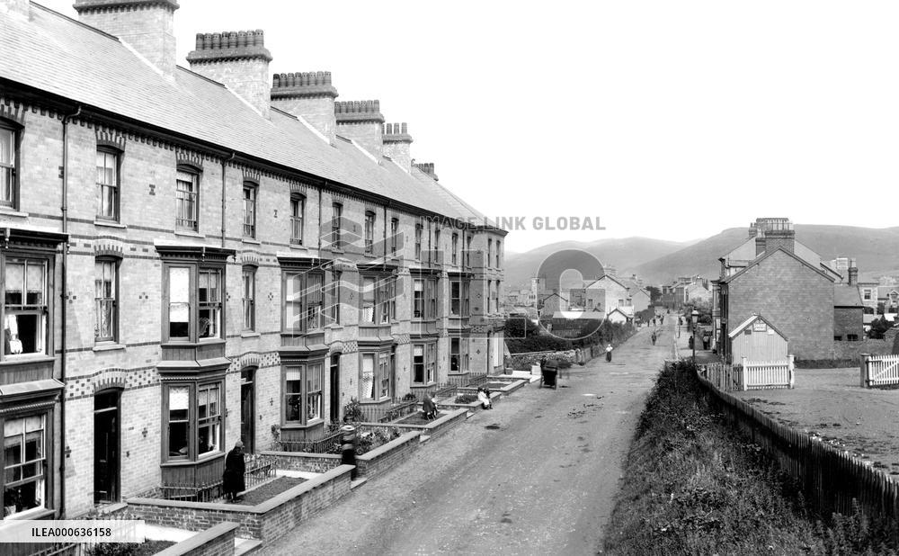 Towyn, High Street, from the Station 1895