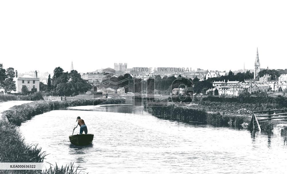 Exeter, from the Canal 1896