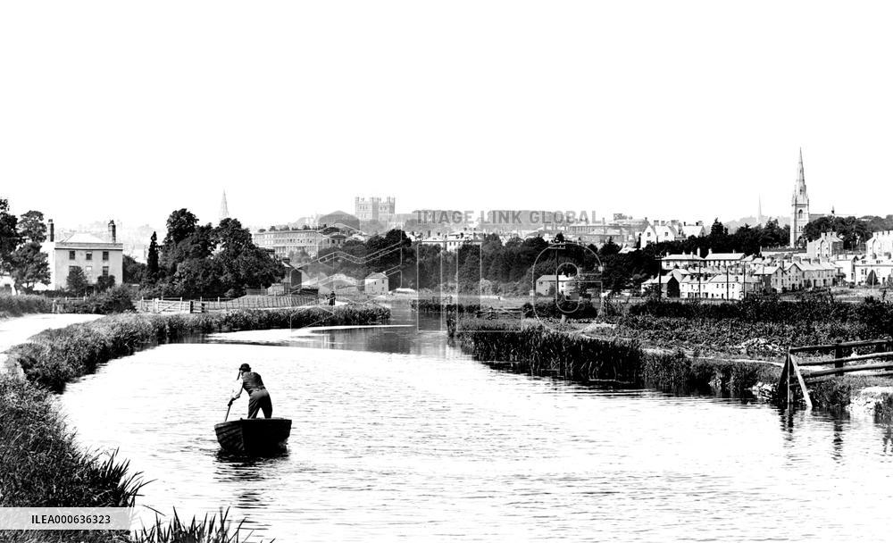 Exeter, from the Canal 1896