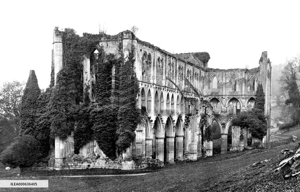 Rievaulx Abbey, c1867
