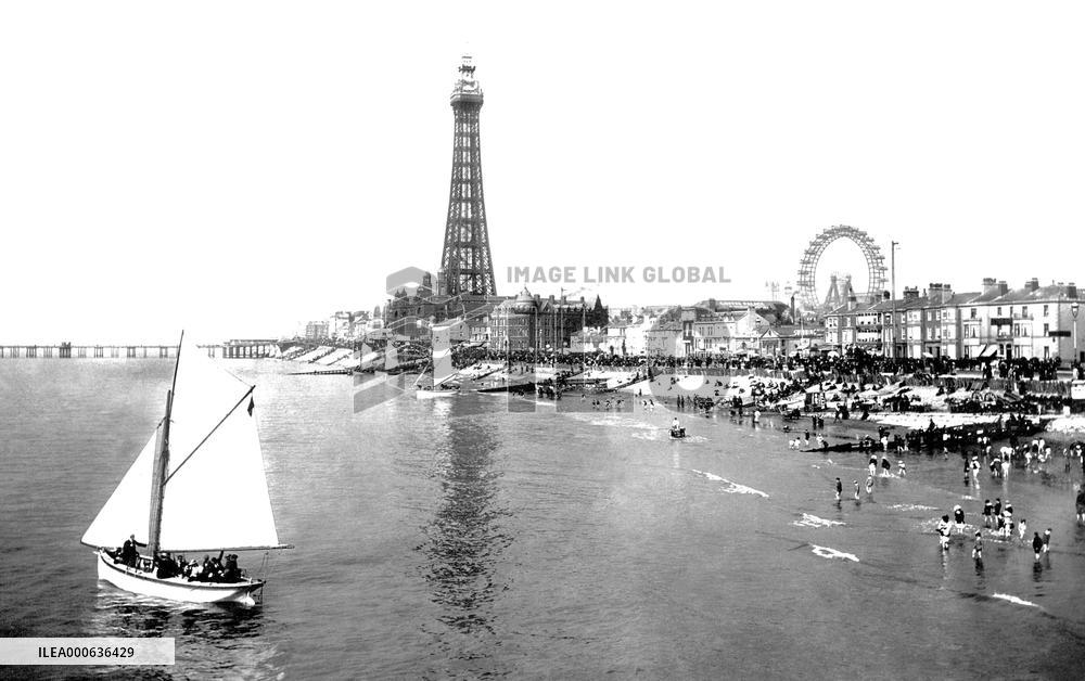 Blackpool, from Central Pier 1896