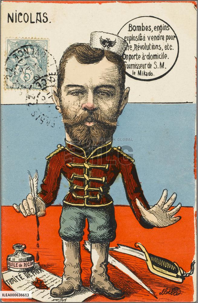 Satire on Tsar Nicholas II of Russia