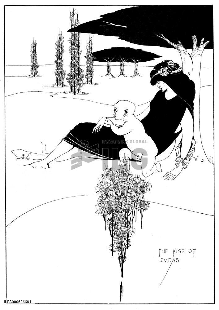 The Kiss of Judas by Aubrey Beardsley